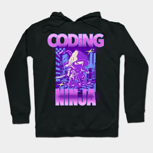 Coding Ninja Funny Anime Computer Programming Hoodie